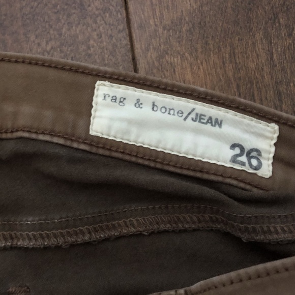 Rag & Bone skinny legging jeans twill brown - Picture 3 of 4